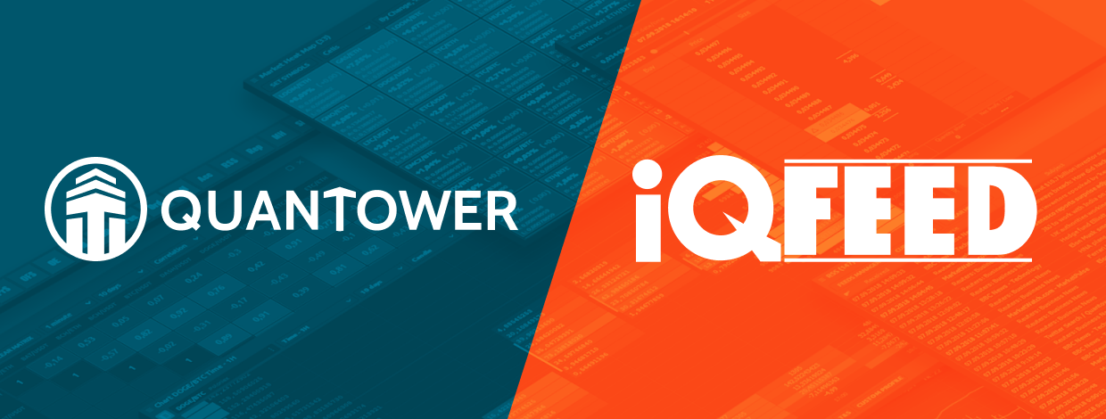 Quantower provides access to DTN IQFeed market data service