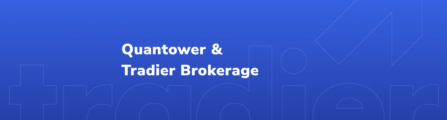 Tradier Brokerage is available via Quantower