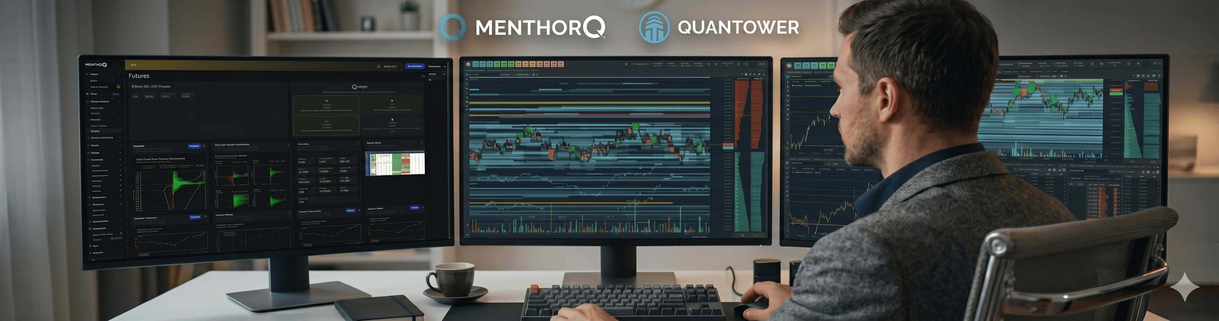 Quantower platform with MenthorQ models