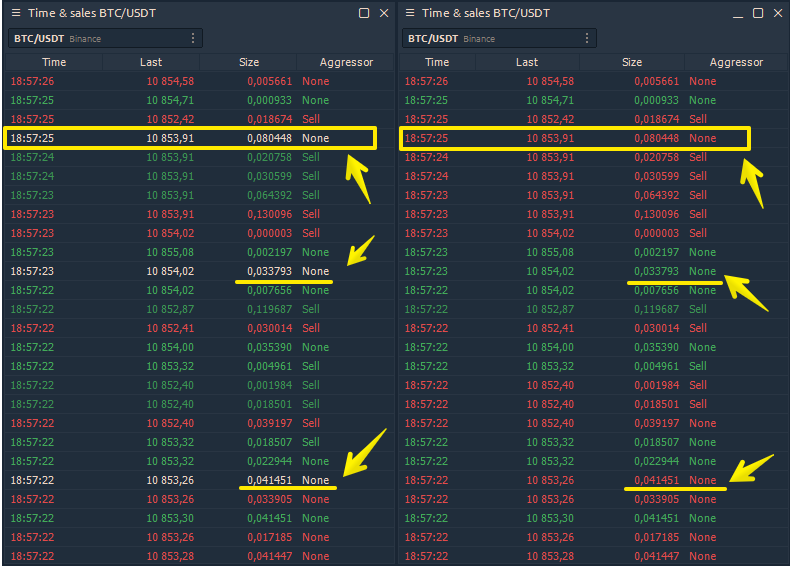 Changed the calculation of tick direction on Binance