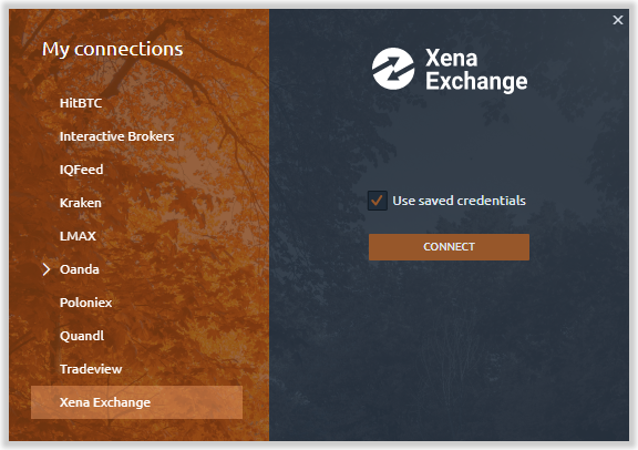 Connection to Xena Exchange