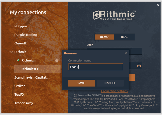Other goodies — multiple accounts for Rithmic, copying drawing tools