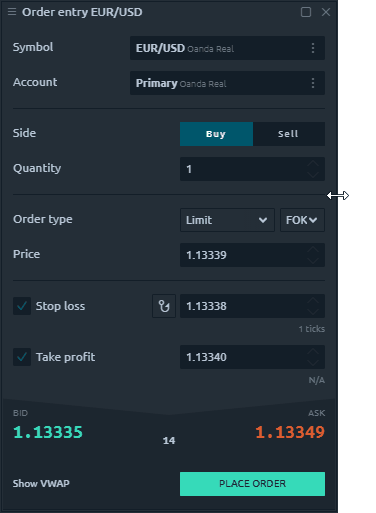 Ability to add Order Entry to the Bind